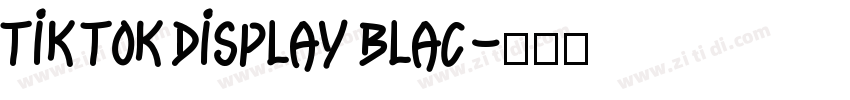 Tik Tok Display BLAC字体转换